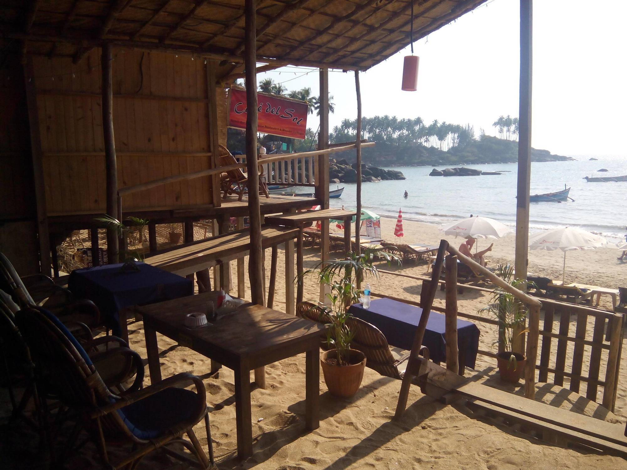 Cafe Del Mar Beach Bungalows Hotell Palolem Eksteriør bilde